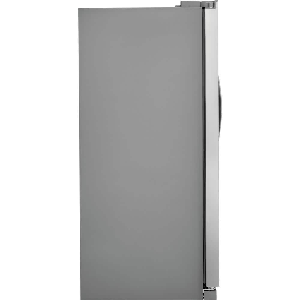 33 In. 22.3 Cu. Ft. Standard Depth Side by Side Refrigerator in Stainless Steel