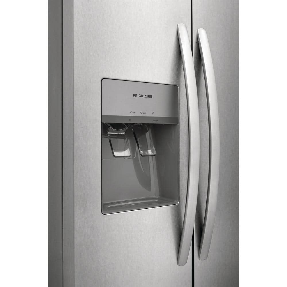 33 In. 22.3 Cu. Ft. Standard Depth Side by Side Refrigerator in Stainless Steel