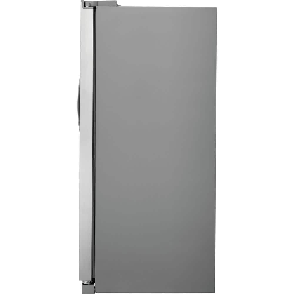 33 In. 22.3 Cu. Ft. Standard Depth Side by Side Refrigerator in Stainless Steel