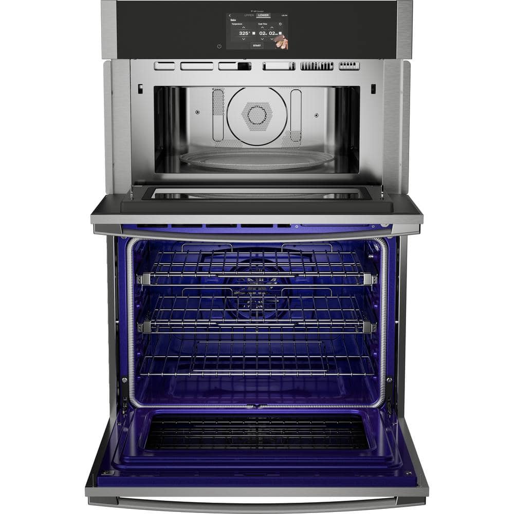Profile 30 In. Combination Double Electric Wall Oven with Convection, Air Fry, and Self-Cleaning with Steam Clean