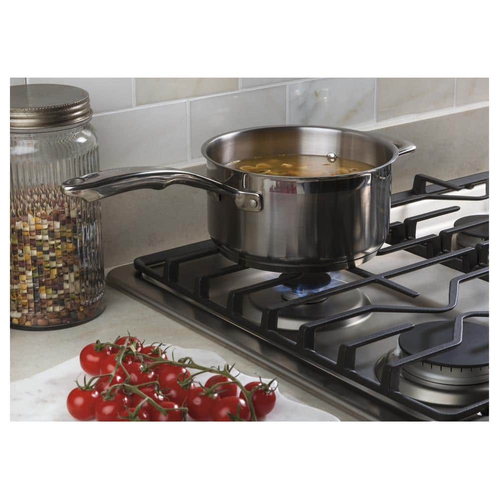 30 In. Gas Cooktop in Stainless Steel with 4-Burners Including Power Burners