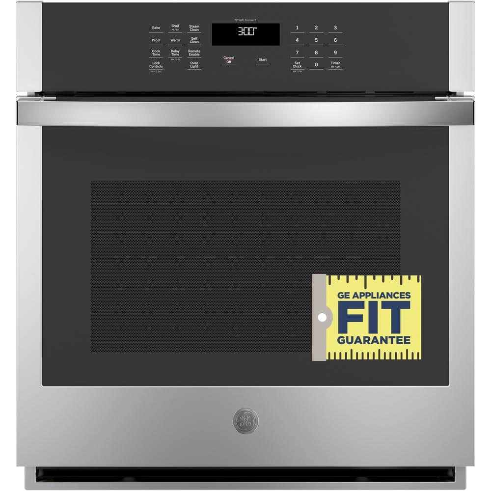 27 In. Smart Single Electric Wall Oven Self-Cleaning in Stainless Steel