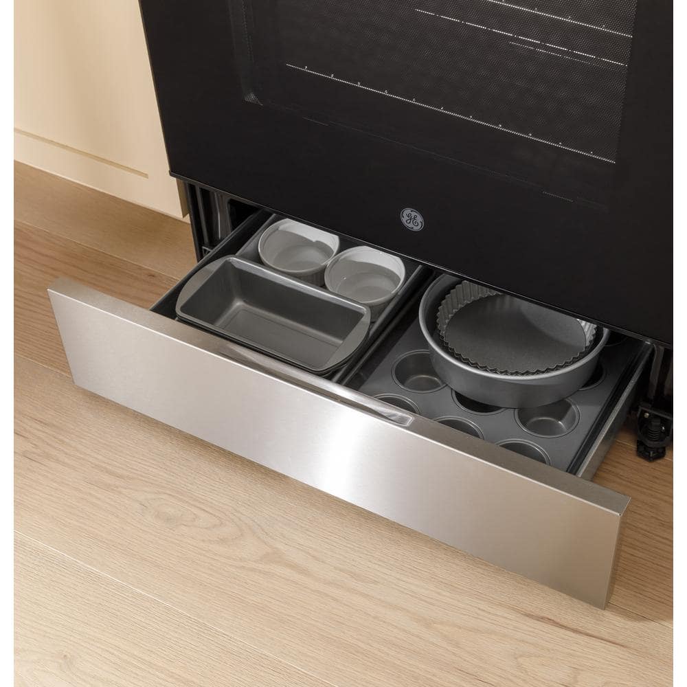 30 In. 4 Burner Element Free-Standing Electric Range in Stainless Steel W/Stainless Knobs