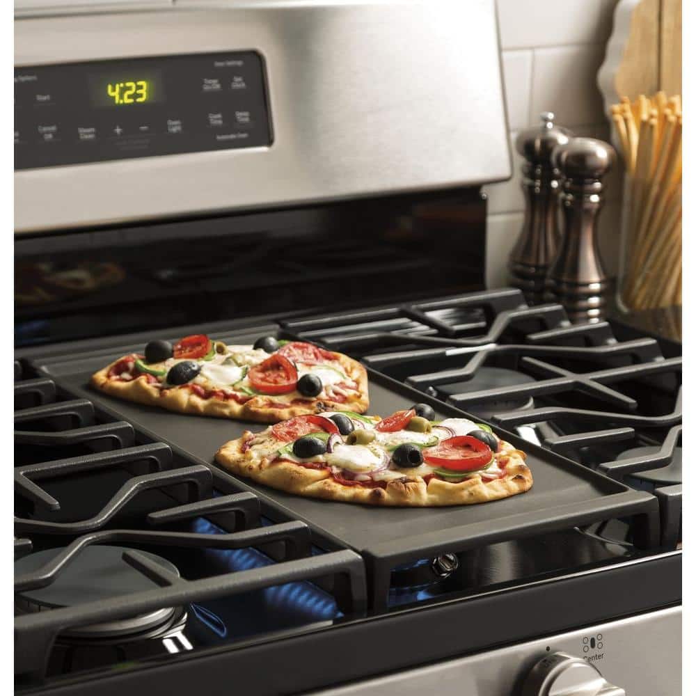 30 In. 5.0 Cu. Ft. Freestanding Gas Range in Stainless Steel with Griddle