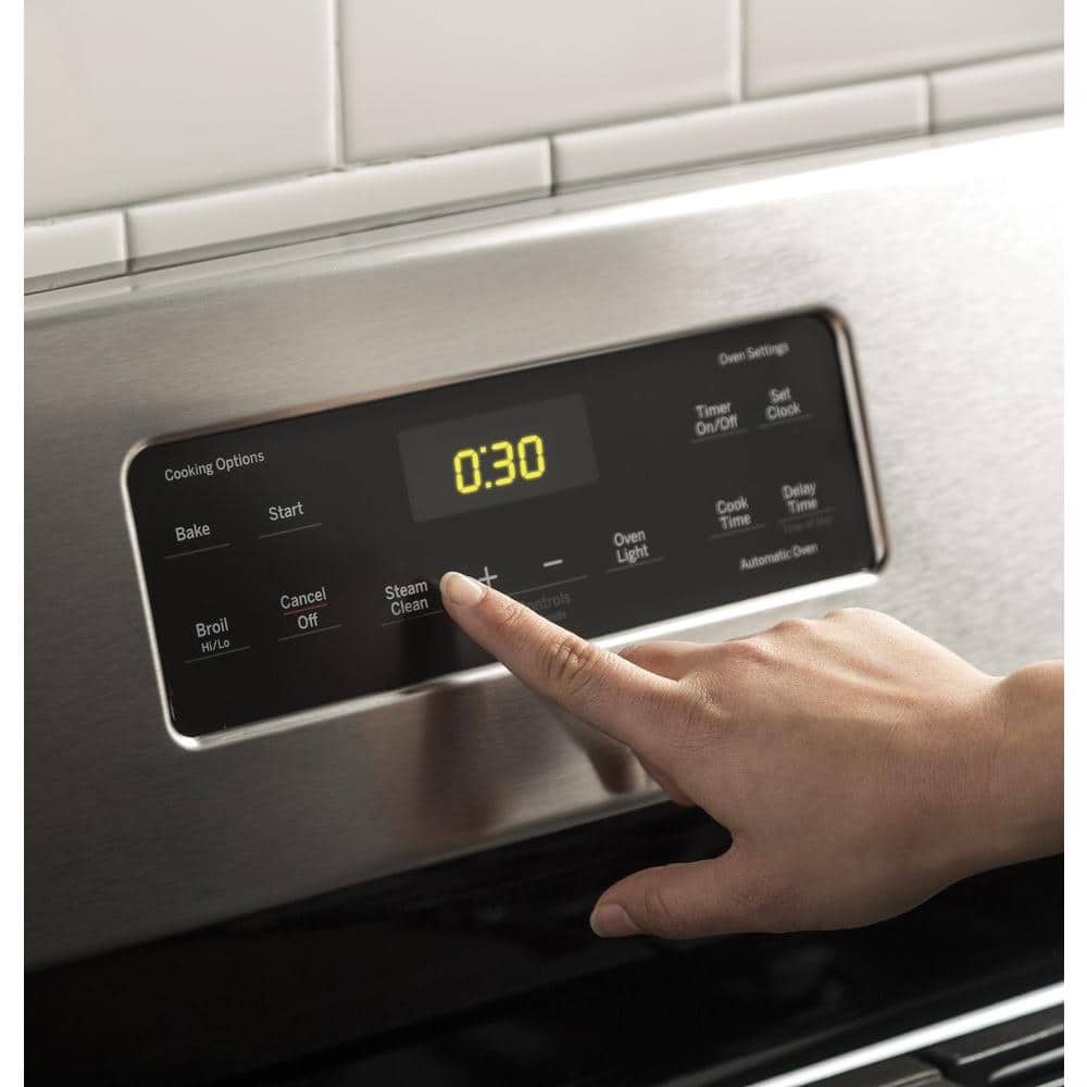 30 In. 5.0 Cu. Ft. Freestanding Gas Range in Stainless Steel with Griddle
