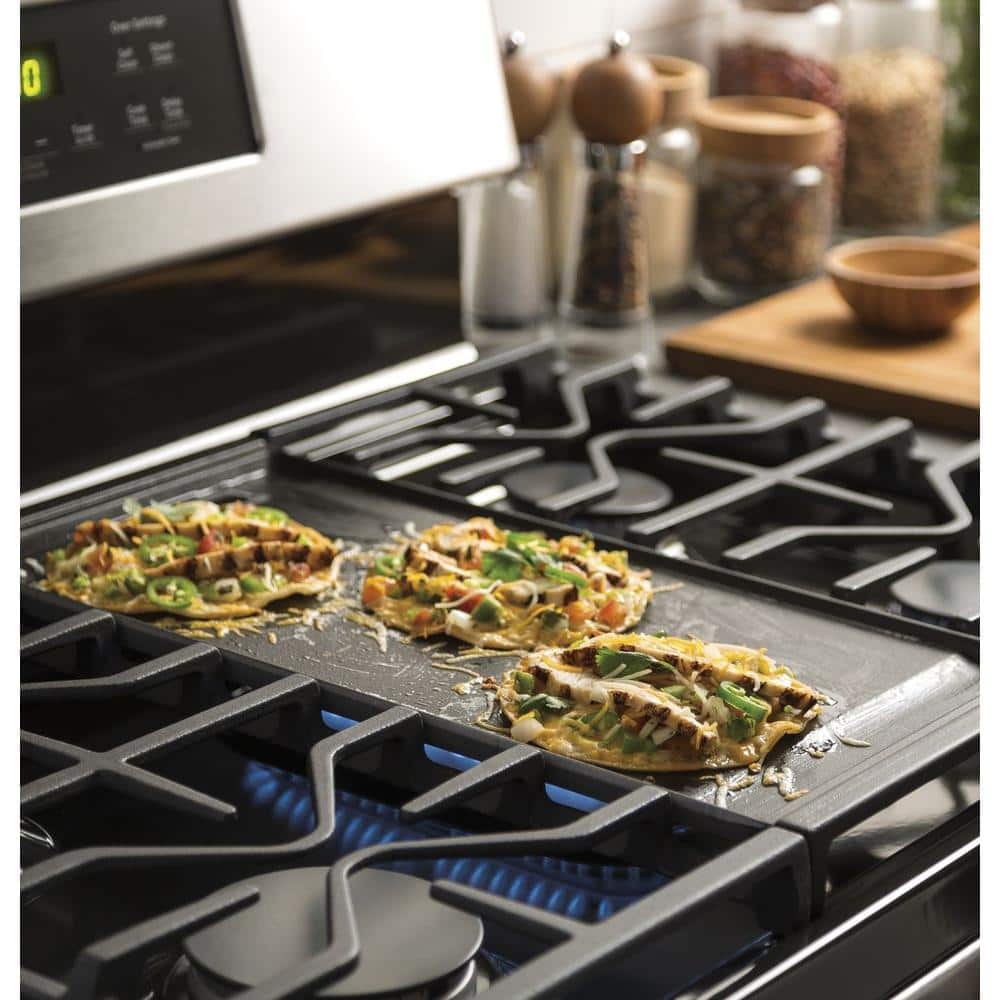 30 In. 5.0 Cu. Ft. Freestanding Gas Range in Stainless Steel with Griddle
