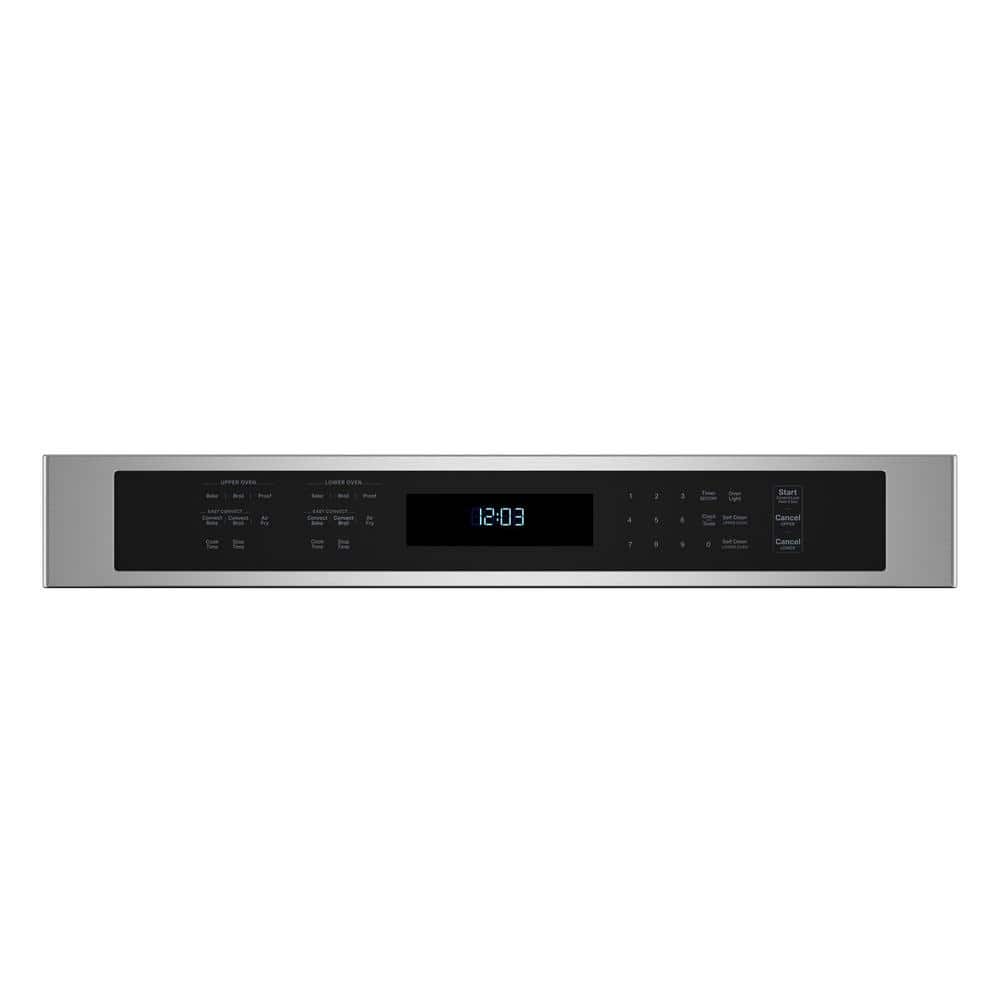 30 In. Double Electric Wall Oven with Convection Self-Cleaning in Stainless Steel