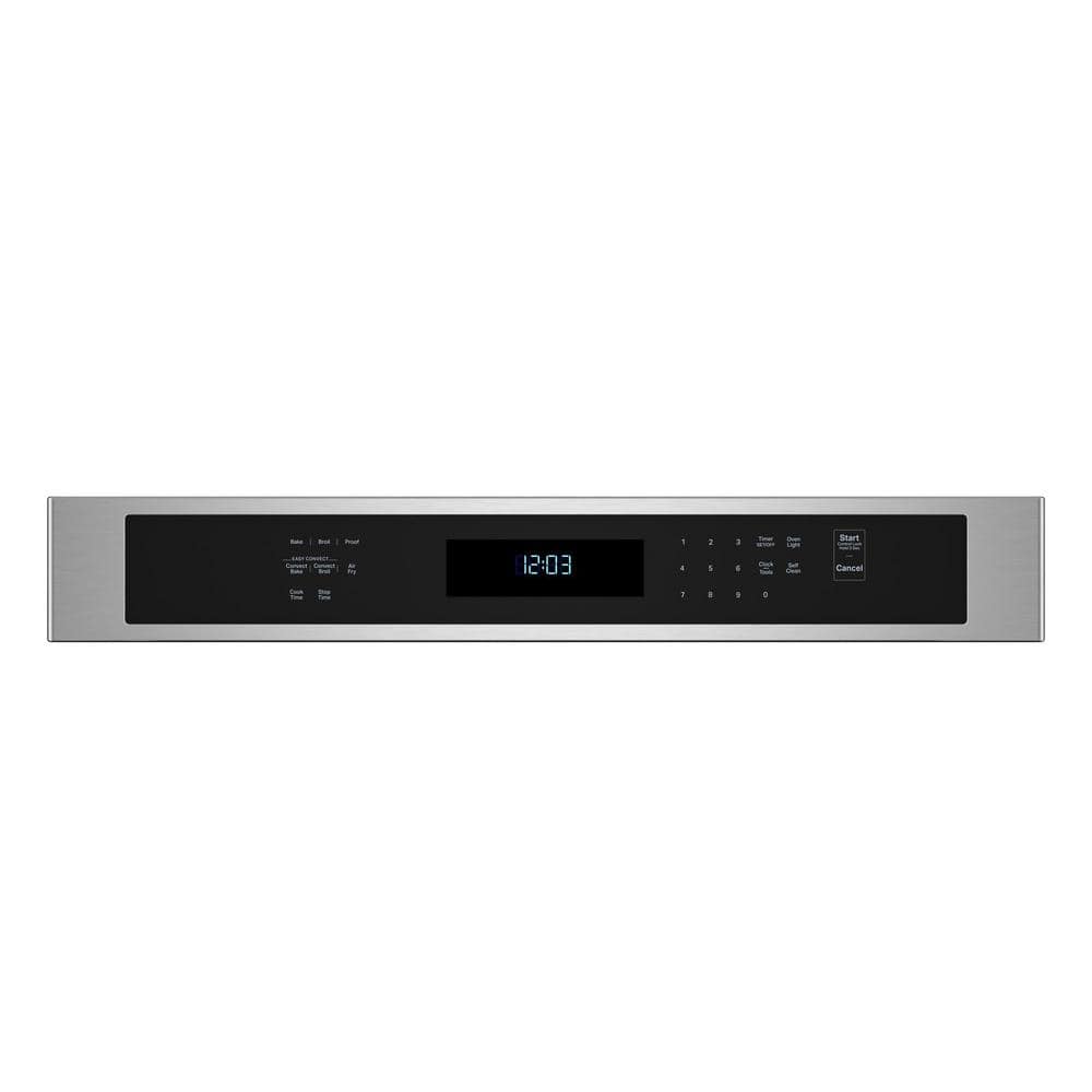 30 In. Single Electric Wall Oven with Convection Self-Cleaning in Stainless Steel
