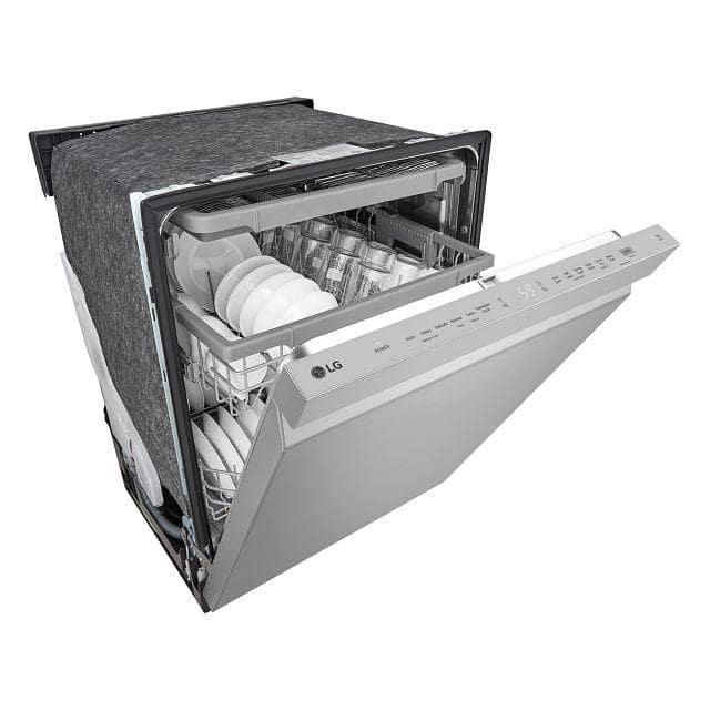 24 In. Top Control Standard Dishwasher with Quadwash in Stainless Steel