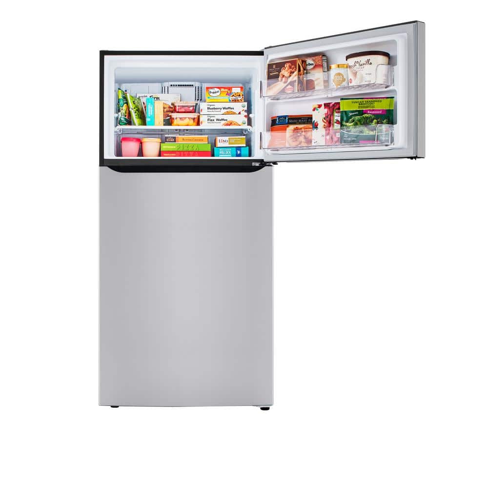 24 Cu. Ft. Top Mount Freezer Refrigerator with Multi-Flow Air System in Stainless Steel, Garage Ready
