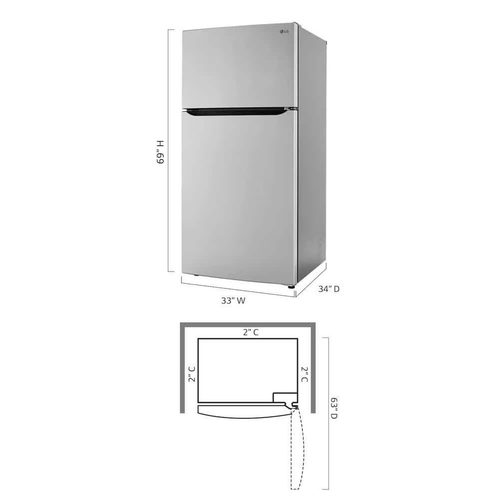 24 Cu. Ft. Top Mount Freezer Refrigerator with Multi-Flow Air System in Stainless Steel, Garage Ready