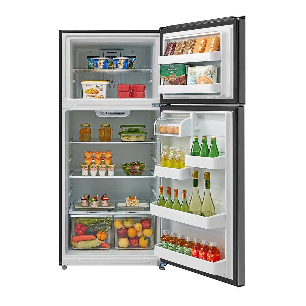 18 Cu. Ft. Top Freezer Refrigerator in Stainless Steel Look