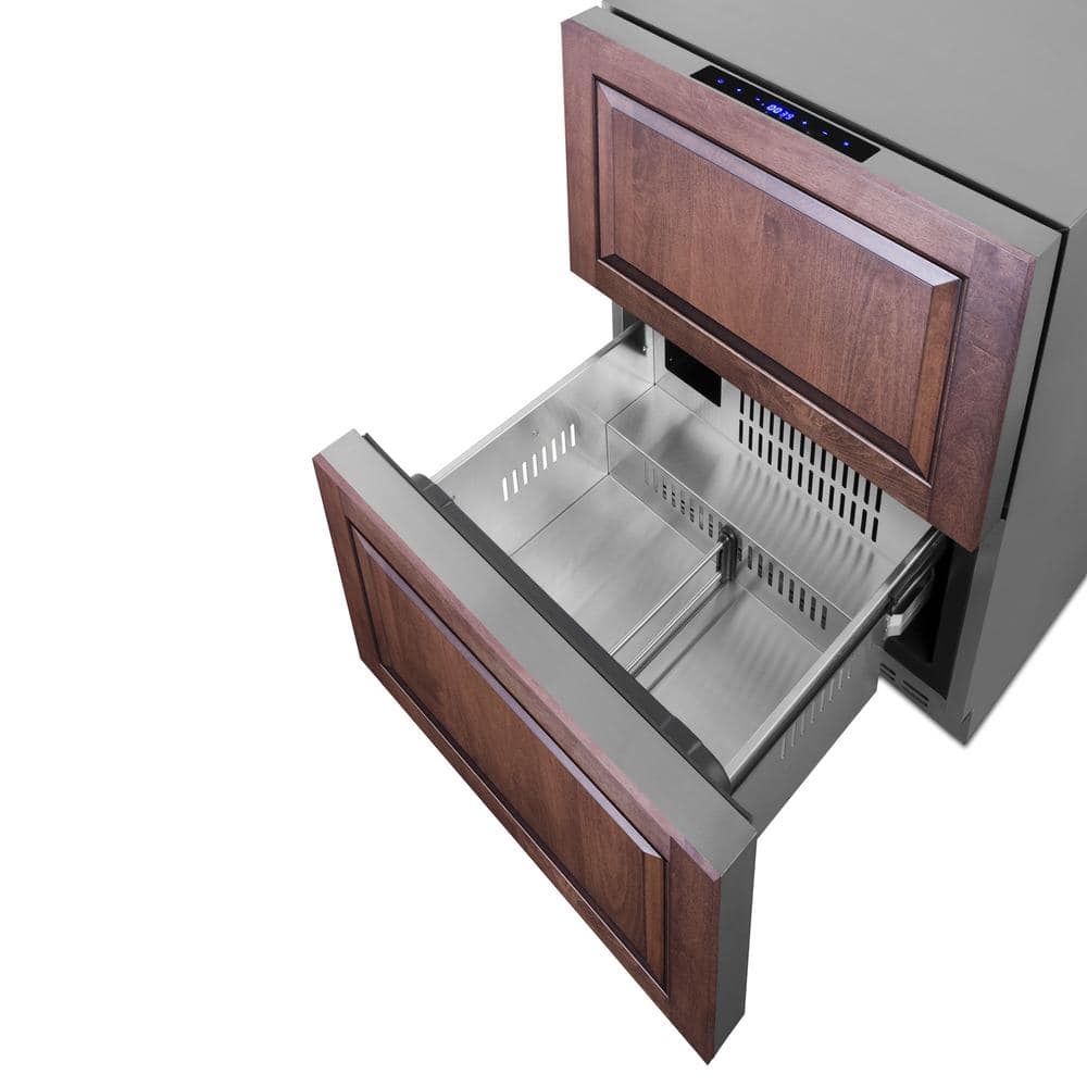 3.9 Cu. Ft. Drawer Refrigerator with Freezer in Stainless Steel
