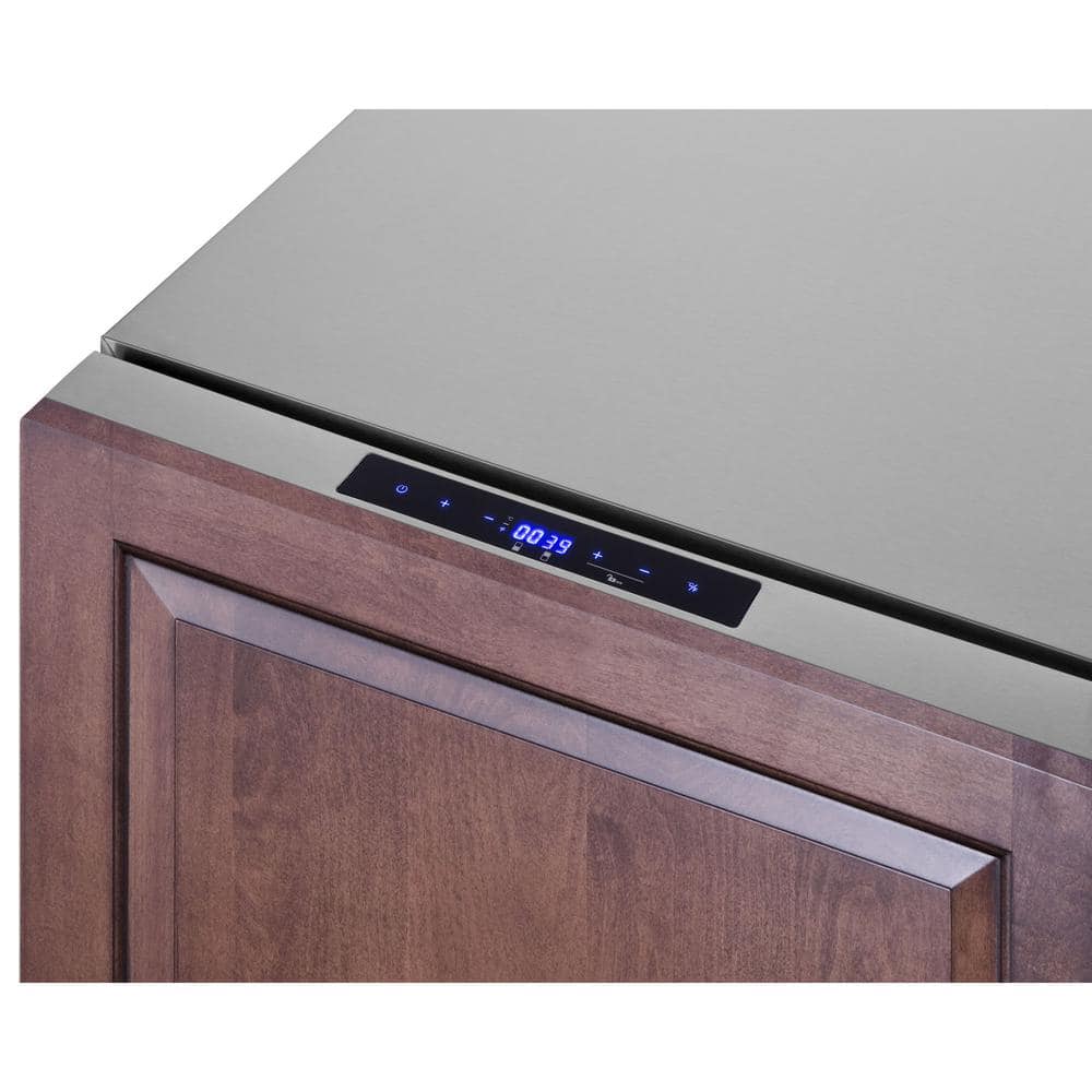 3.9 Cu. Ft. Drawer Refrigerator with Freezer in Stainless Steel