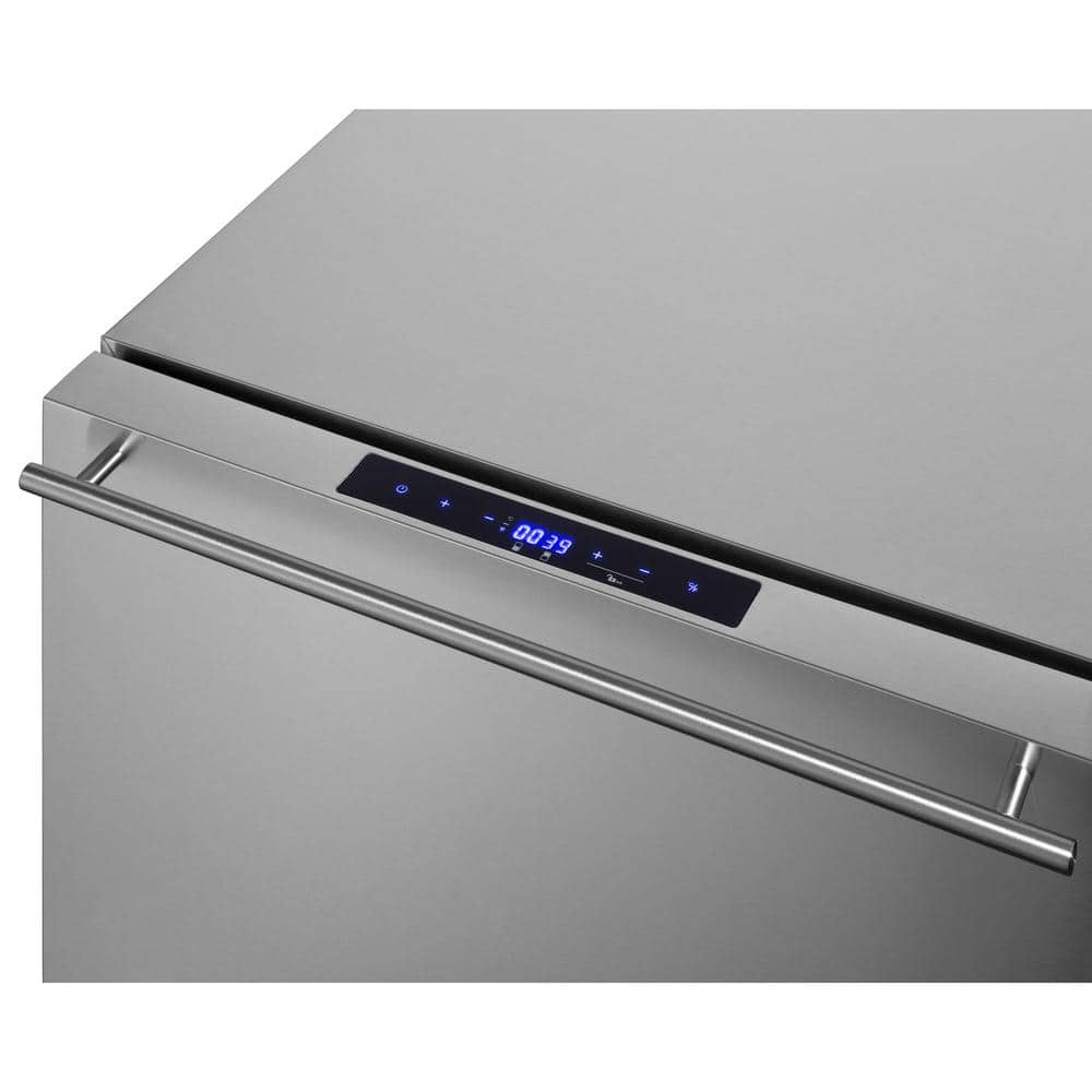 3.9 Cu. Ft. Drawer Refrigerator with Freezer in Stainless Steel