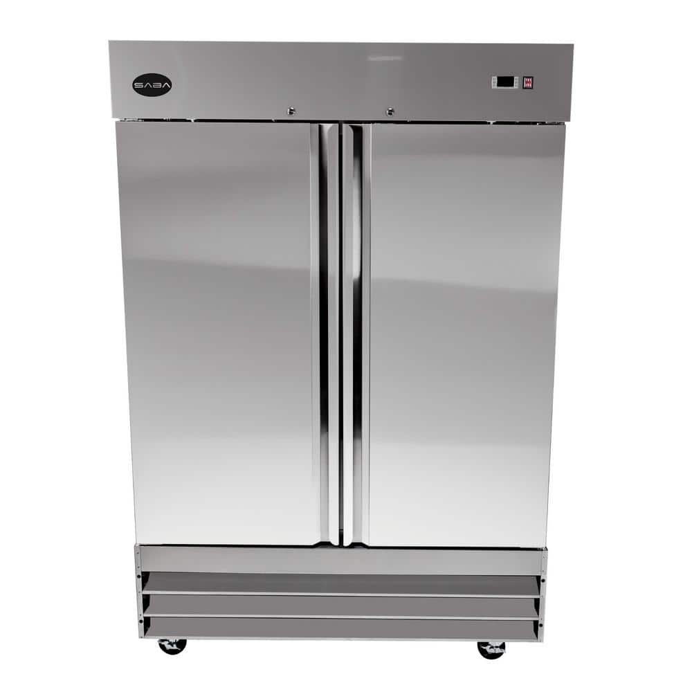 54 In. W 47 Cu. Ft. Commercial Freezerless Refrigerator in Stainless Steel