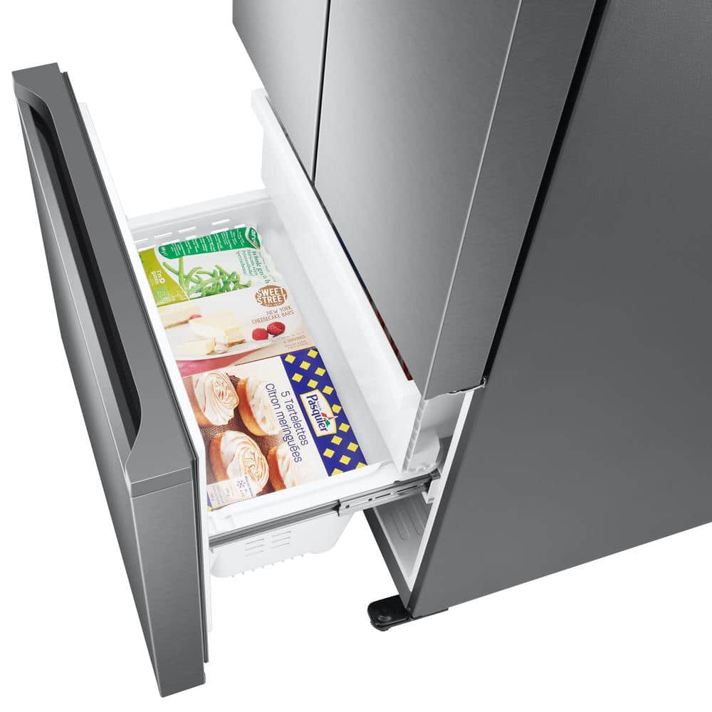 17.5 Cu. Ft. 3-Door French Door Smart Refrigerator in Stainless Steel, Counter Depth