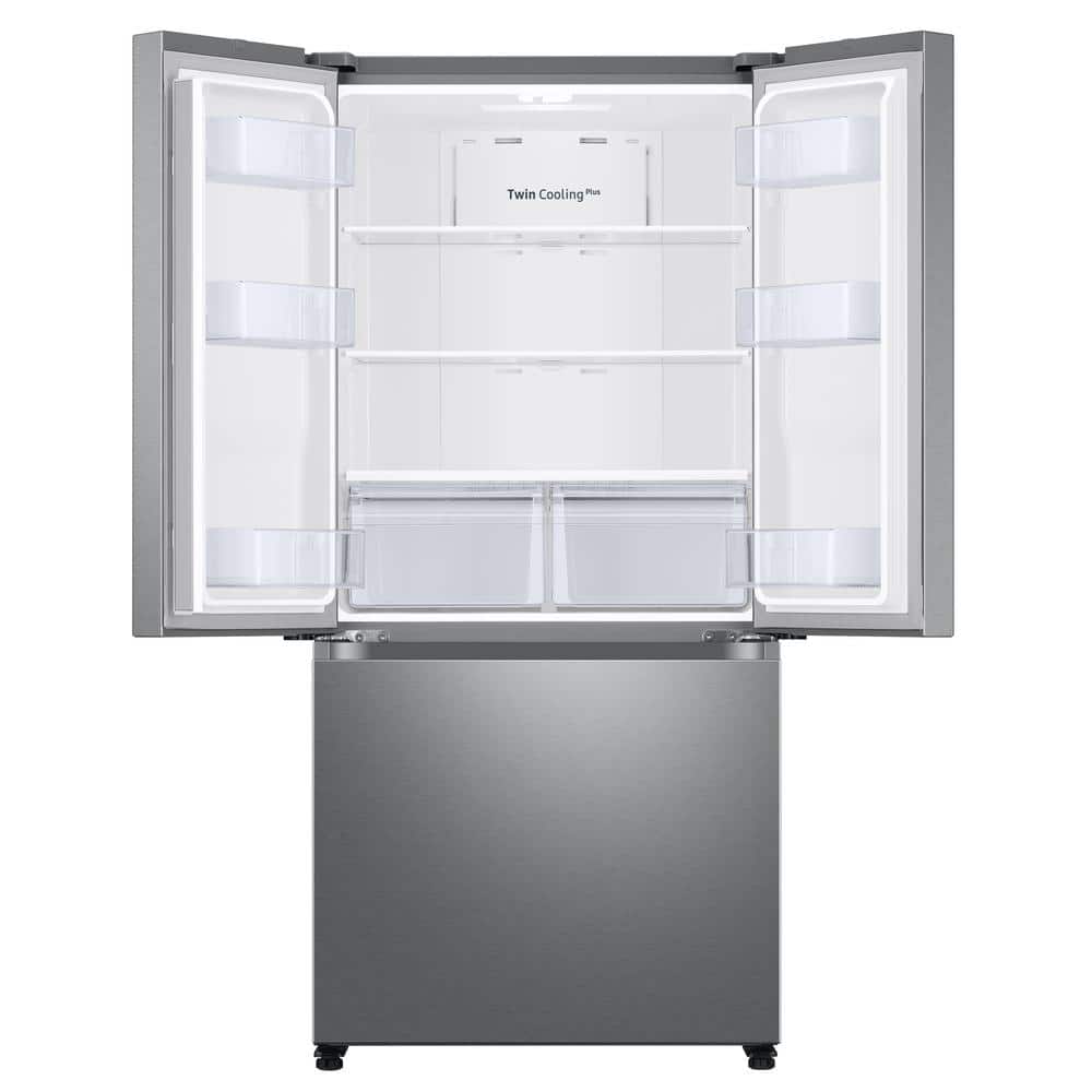 17.5 Cu. Ft. 3-Door French Door Smart Refrigerator in Stainless Steel, Counter Depth