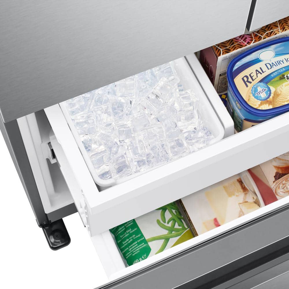 17.5 Cu. Ft. 3-Door French Door Smart Refrigerator in Stainless Steel, Counter Depth