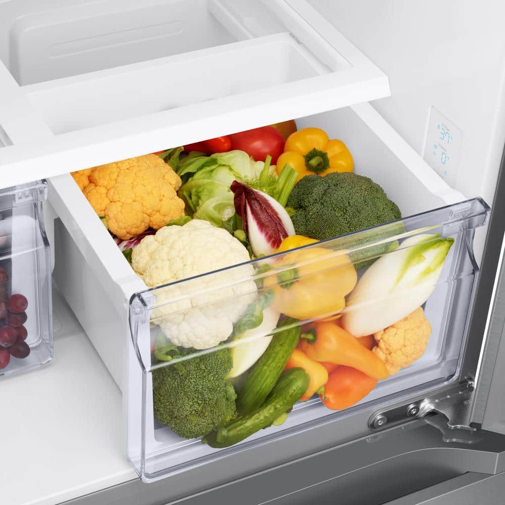 17.5 Cu. Ft. 3-Door French Door Smart Refrigerator in Stainless Steel, Counter Depth