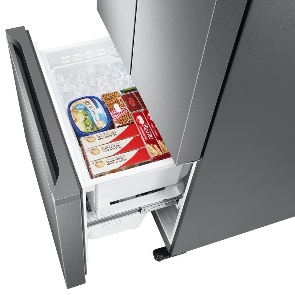 17.5 Cu. Ft. 3-Door French Door Smart Refrigerator in Stainless Steel, Counter Depth
