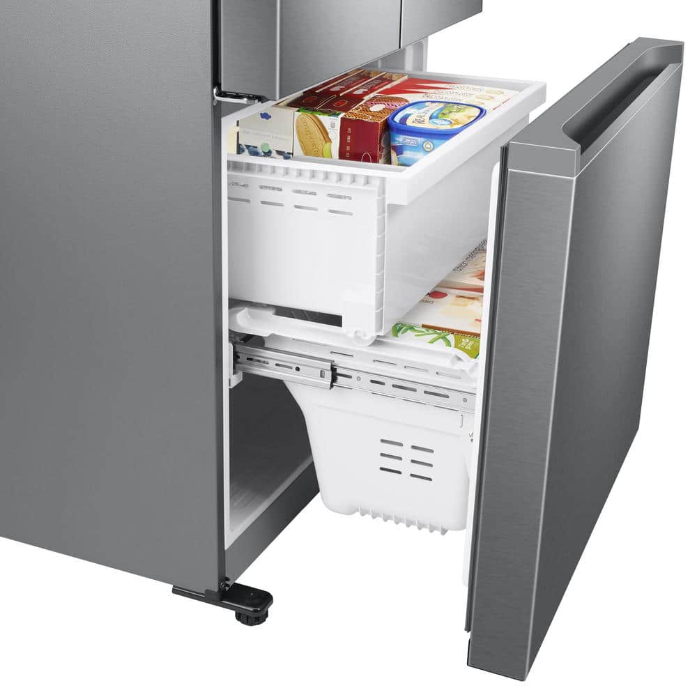 17.5 Cu. Ft. 3-Door French Door Smart Refrigerator in Stainless Steel, Counter Depth