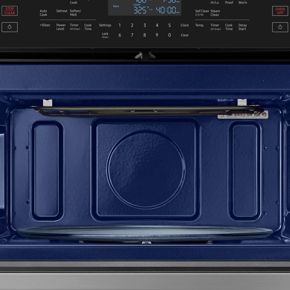 30 In. 1.9/5.1 Cu. Ft. Wi-Fi Connected Electric Microwave Combination Wall Oven in Stainless Steel