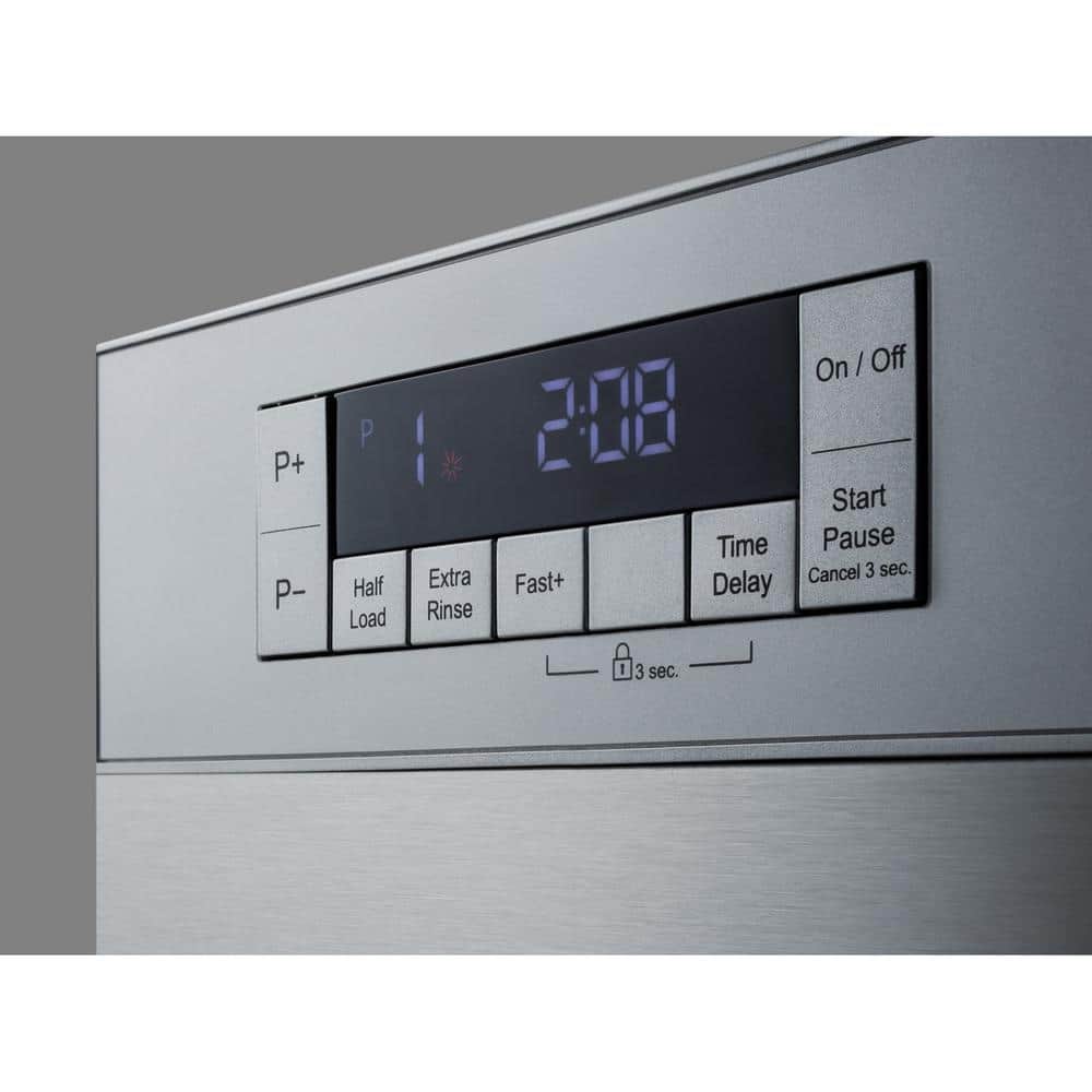 24 In. Front Control Dishwasher in Stainless Steel, ADA Compliant