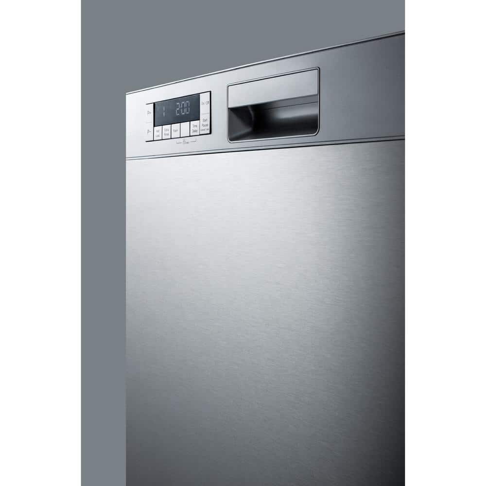 24 In. Front Control Dishwasher in Stainless Steel, ADA Compliant