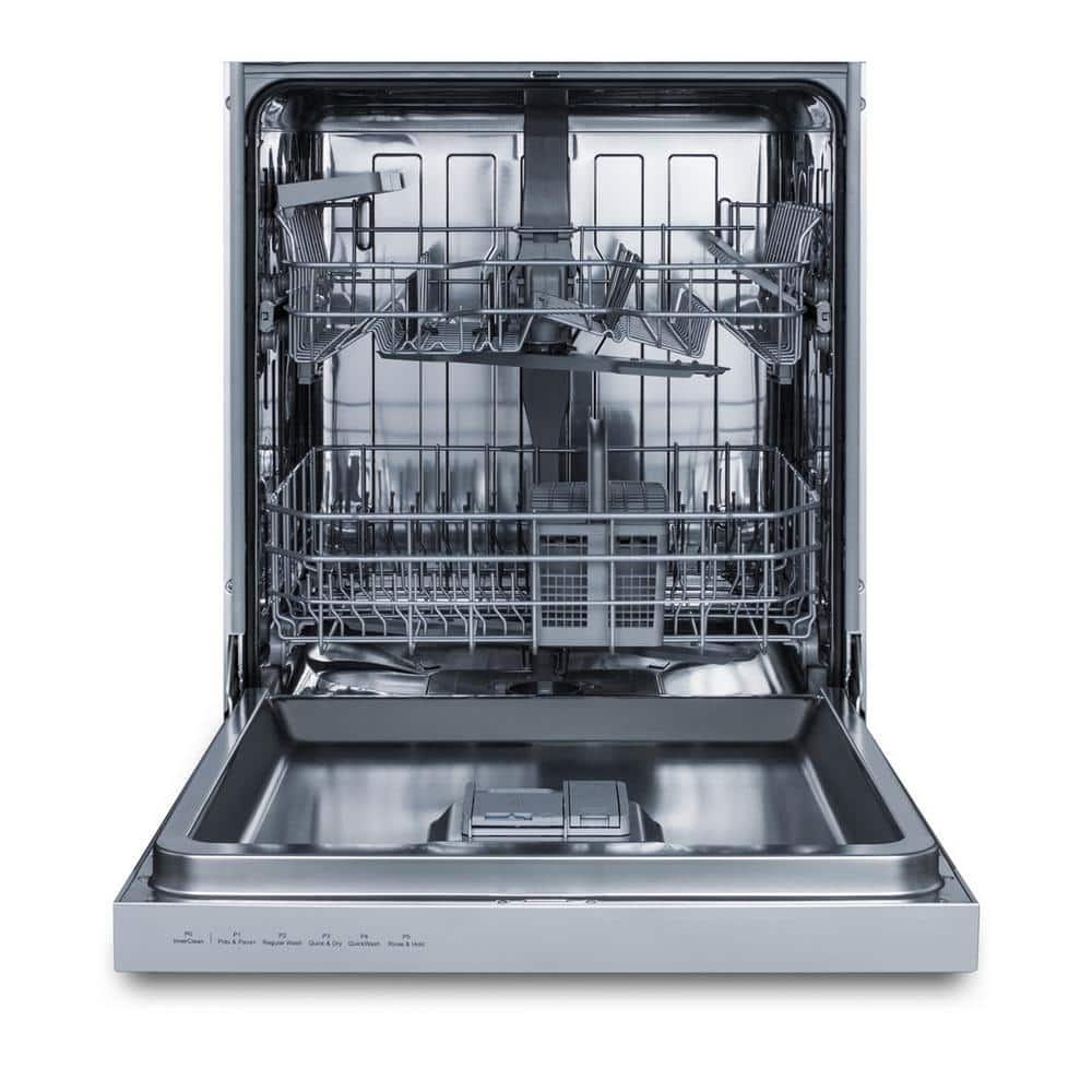 24 In. Front Control Dishwasher in Stainless Steel, ADA Compliant