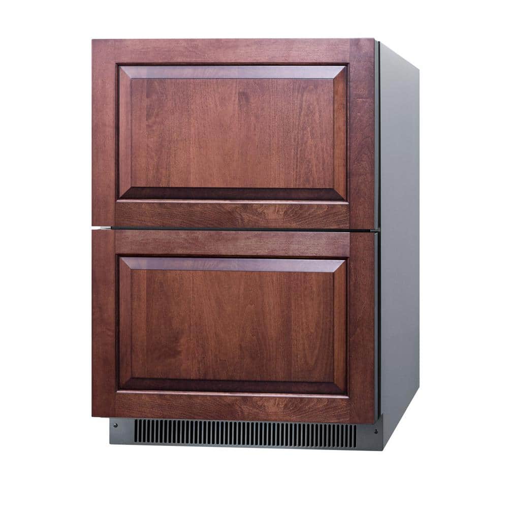 4.8 Cu. Ft. under Counter Double Drawer Refrigerator in Stainless Steel, ADA Compliant