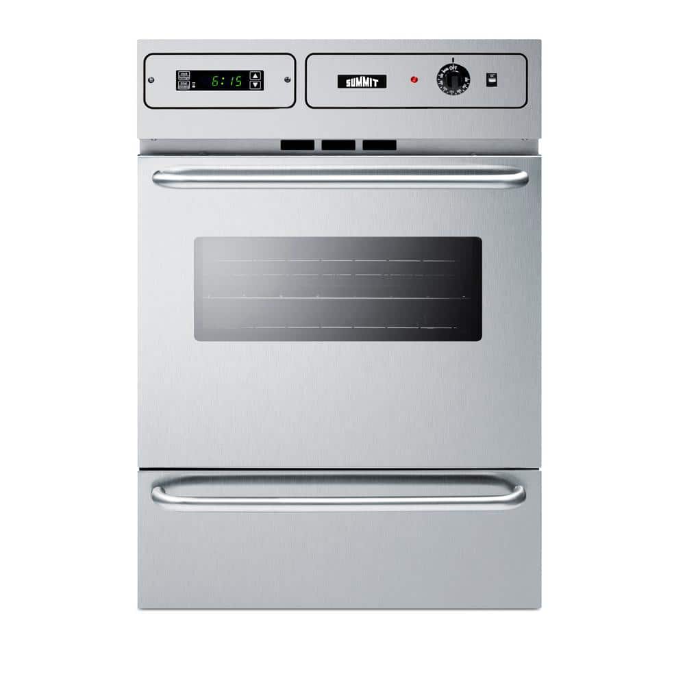 24 In. Single Gas Wall Oven in Stainless Steel