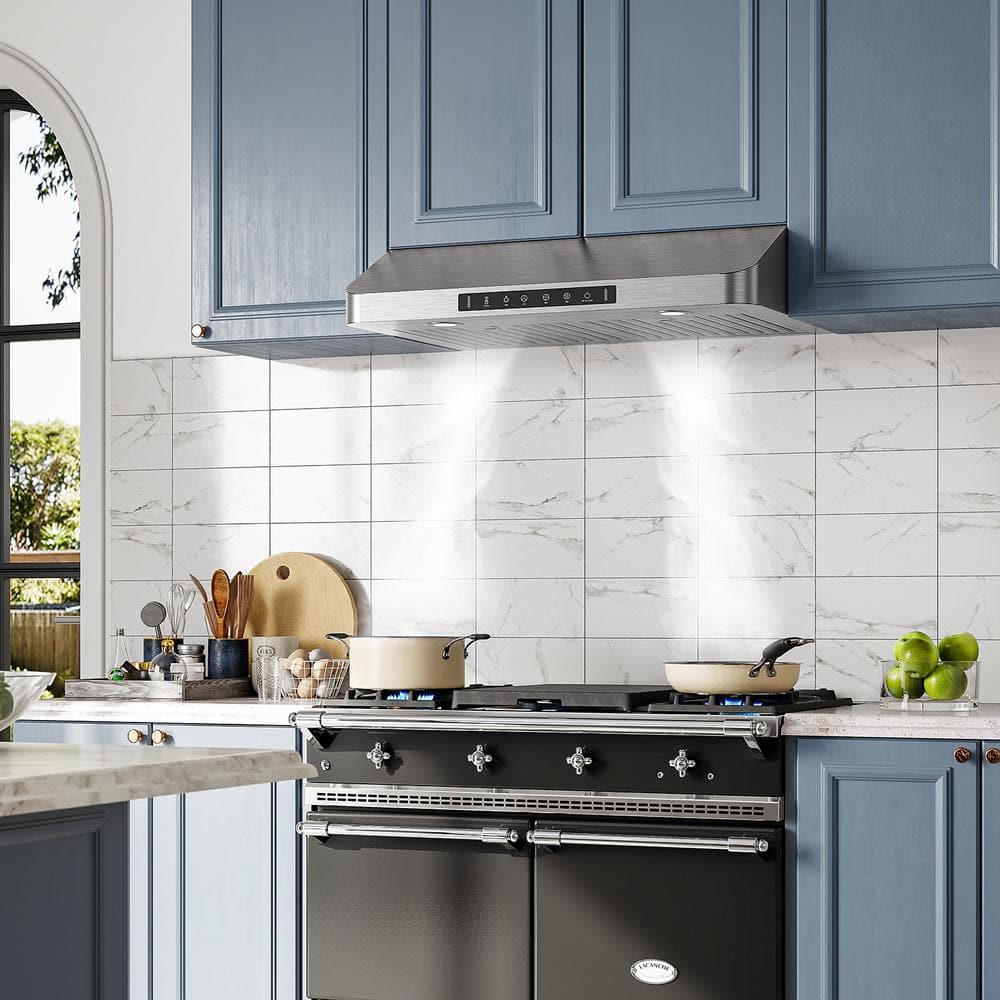 42 In. 900 CFM Ducted under Cabinet Range Hood in Stainless Steel with 3 -Way Venting and Removable LED