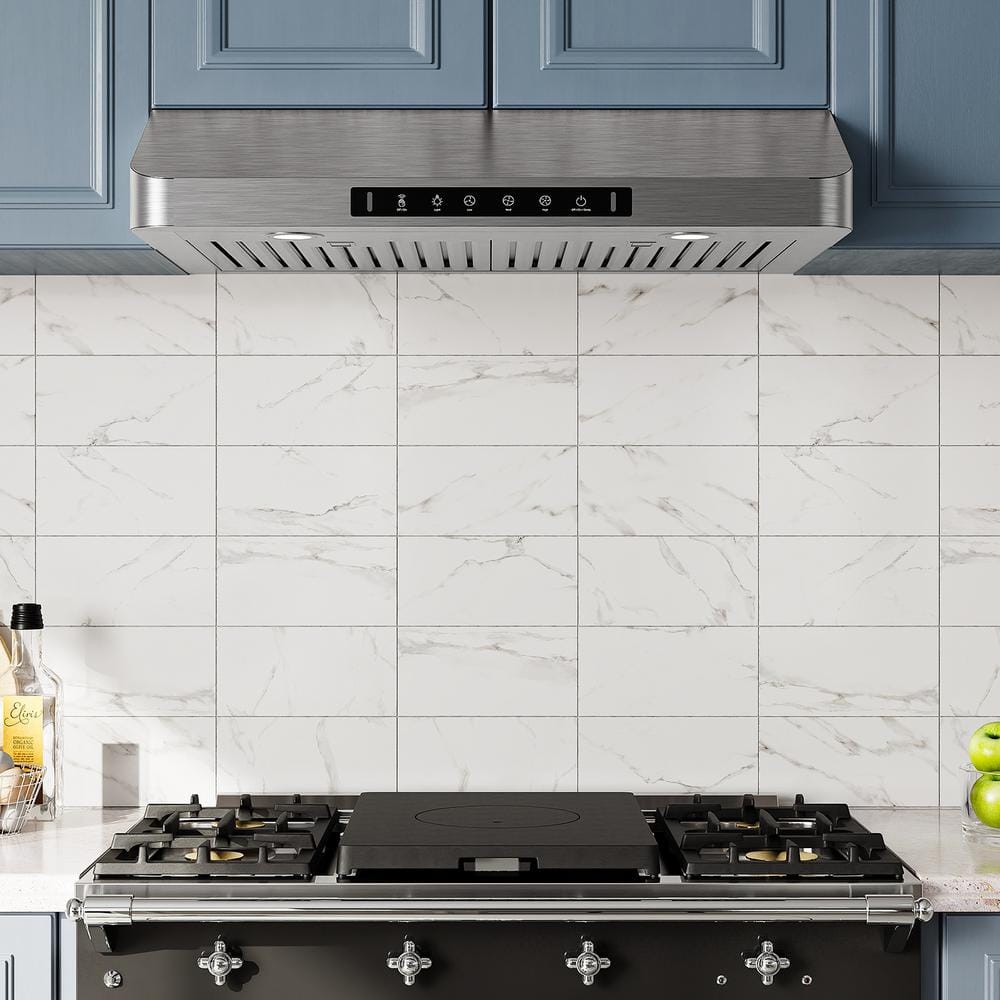 42 In. 900 CFM Ducted under Cabinet Range Hood in Stainless Steel with 3 -Way Venting and Removable LED