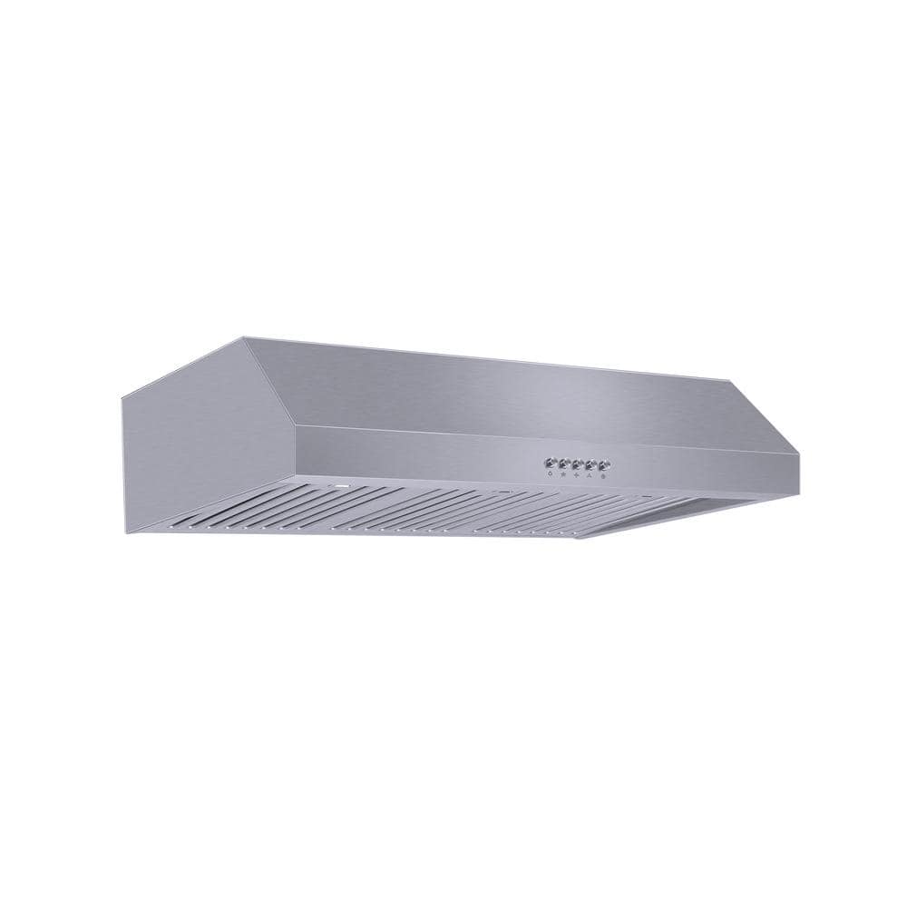 Sarela 30 In. W X 7 In. H 500CFM Convertible under Cabinet Range Hood in Stainless Steel with LED Lights and Filter