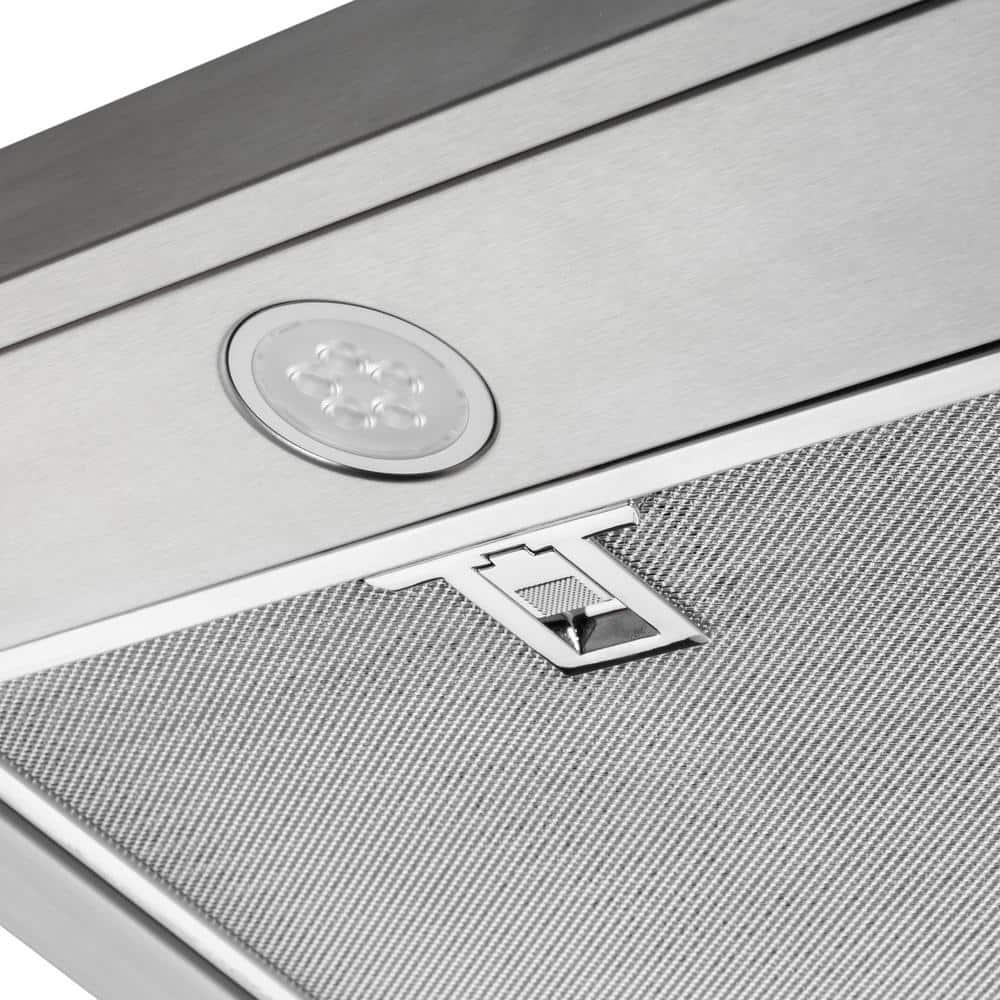 Caprelo 30 In. 320 CFM Convertible under Cabinet Range Hood in Stainless Steel with LED Lighting and Charcoal Filter