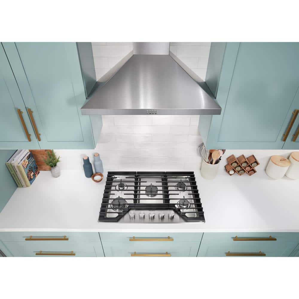 30 In. 5-Burners Recessed Gas Cooktop in Stainless Steel with Speedheat Burner