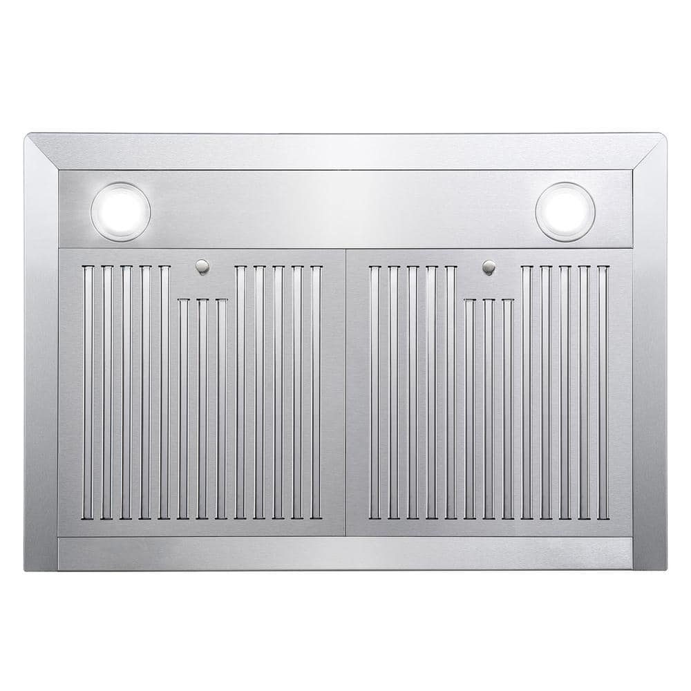 30 In. Vista Collection 380 CFM Ducted Wall Mount Range Hood, Touch Controls, LED Lights, Stainless Steel