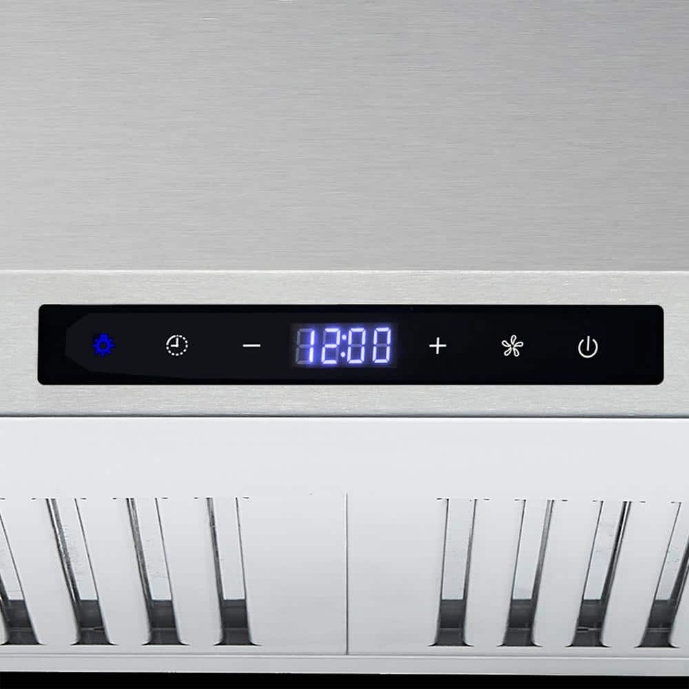 30 In. Vista Collection 380 CFM Ducted Wall Mount Range Hood, Touch Controls, LED Lights, Stainless Steel