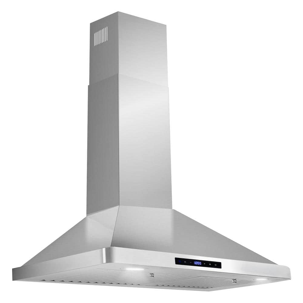 30 In. Vista Collection 380 CFM Ducted Wall Mount Range Hood, Touch Controls, LED Lights, Stainless Steel