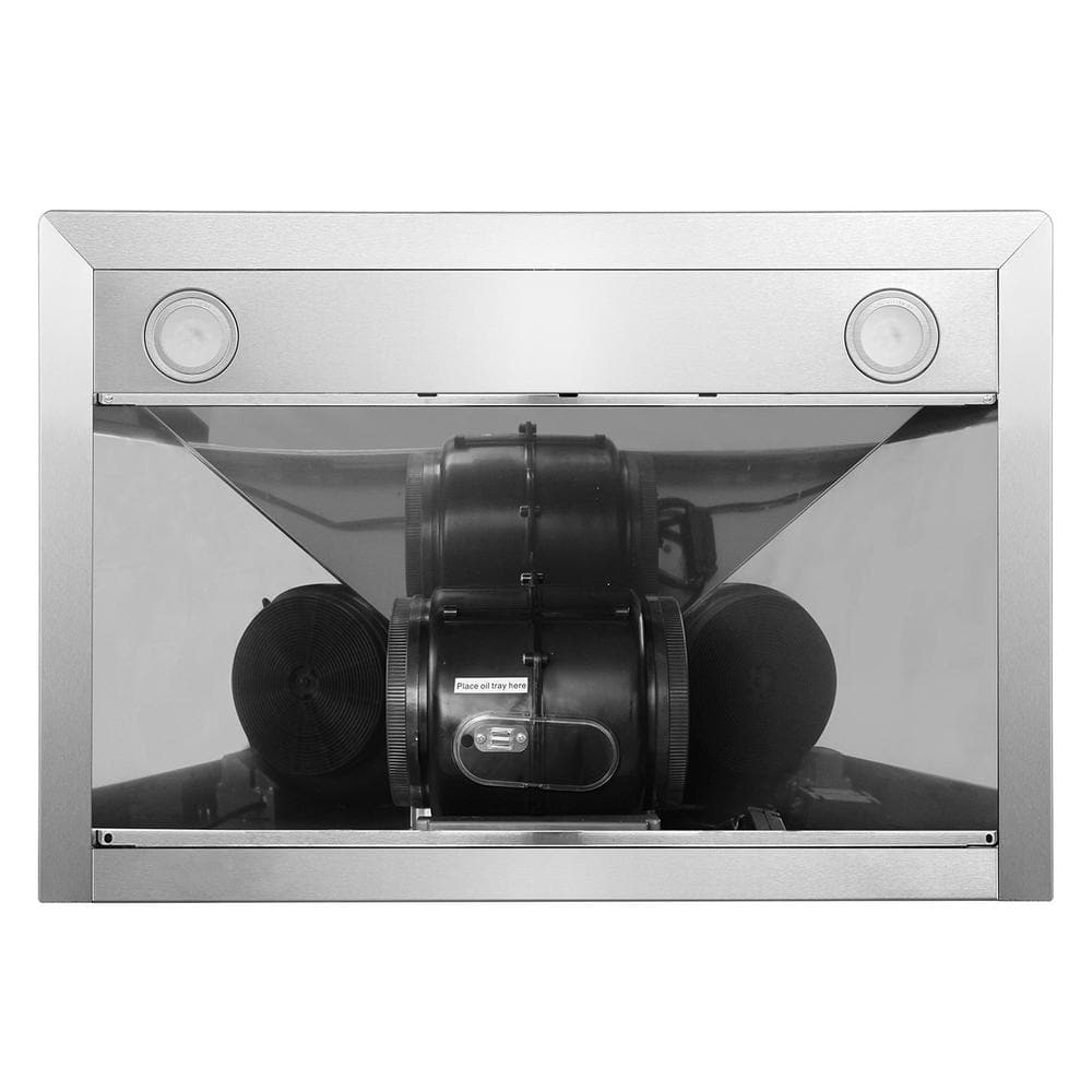 30 In. Vista Collection 380 CFM Ducted Wall Mount Range Hood, Touch Controls, LED Lights, Stainless Steel