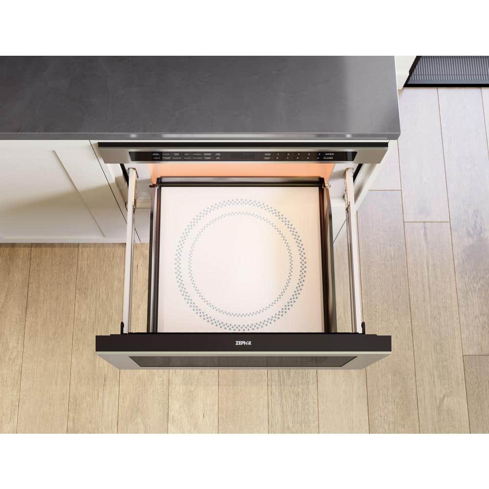24 In. 1.2 Cu. Ft. Built-In Microwave Drawer in Stainless Steel
