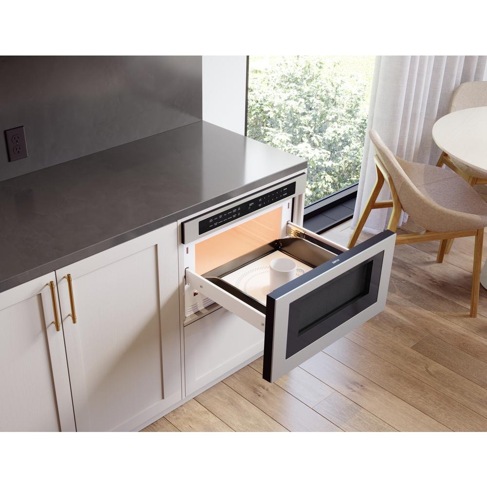 24 In. 1.2 Cu. Ft. Built-In Microwave Drawer in Stainless Steel