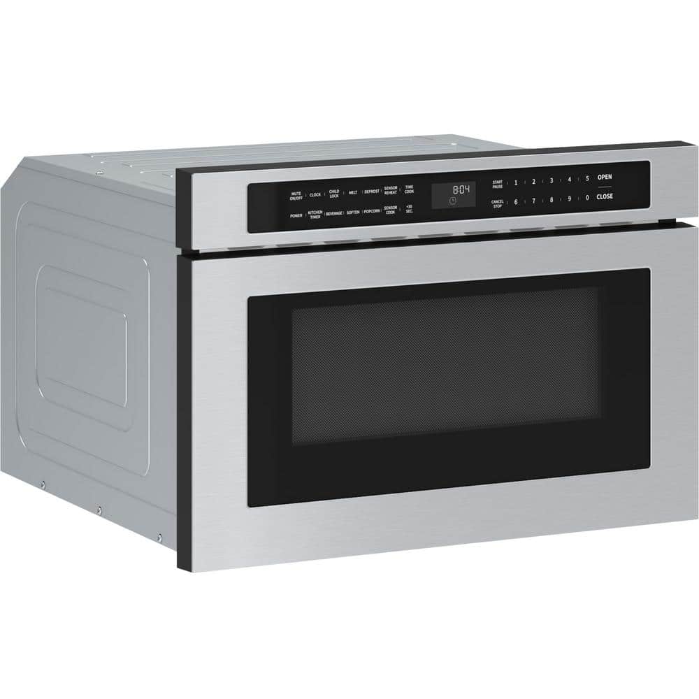 24 In. 1.2 Cu. Ft. Built-In Microwave Drawer in Stainless Steel