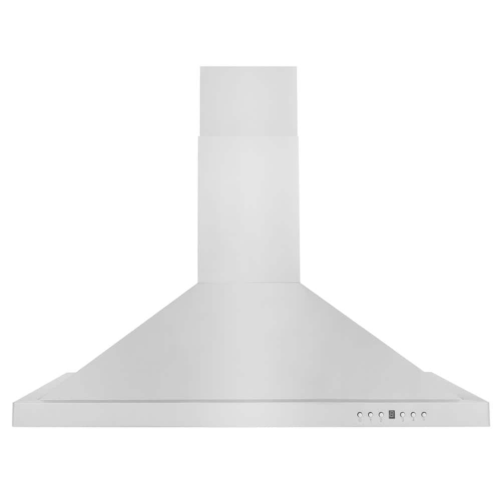 30 In. 400 CFM Convertible Vent Wall Mount Range Hood in Stainless Steel