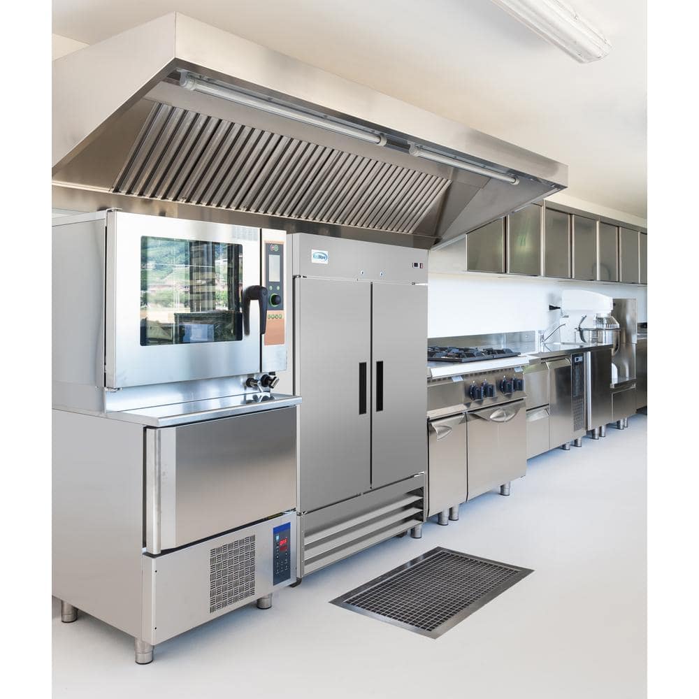 47 Cu. Ft. Commercial Double Door Reach in Upright Freezer in Stainless Steel