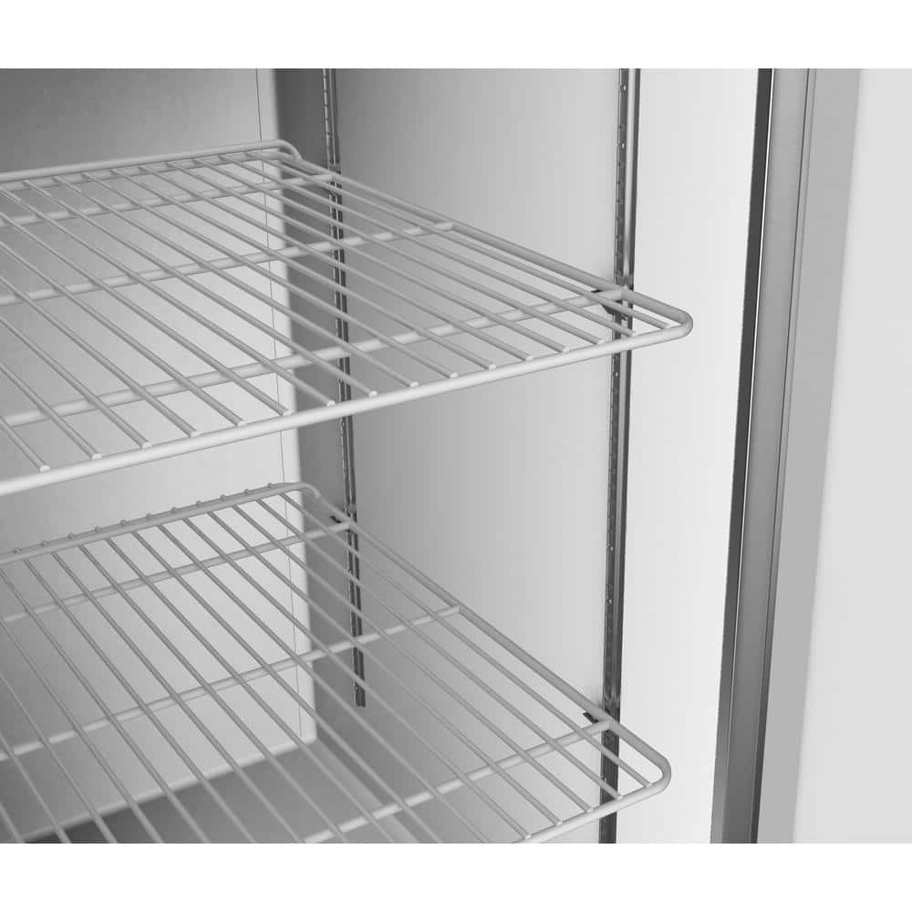 47 Cu. Ft. Commercial Double Door Reach in Upright Freezer in Stainless Steel