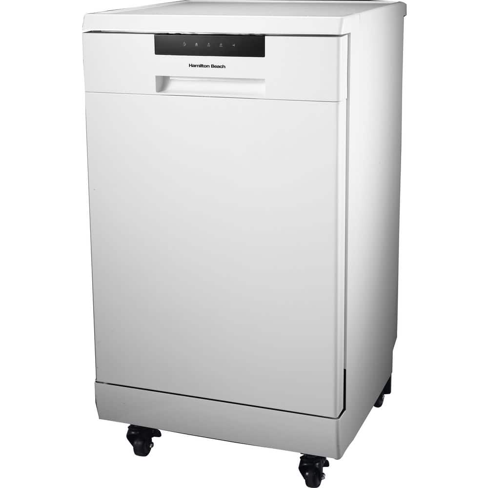 18.0 In. Portable Dishwasher in White with 3 Cycles