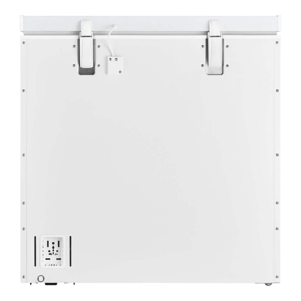 7.0 Cu. Ft. Manual Defrost Chest Freezer with LED Light in White Garage Ready
