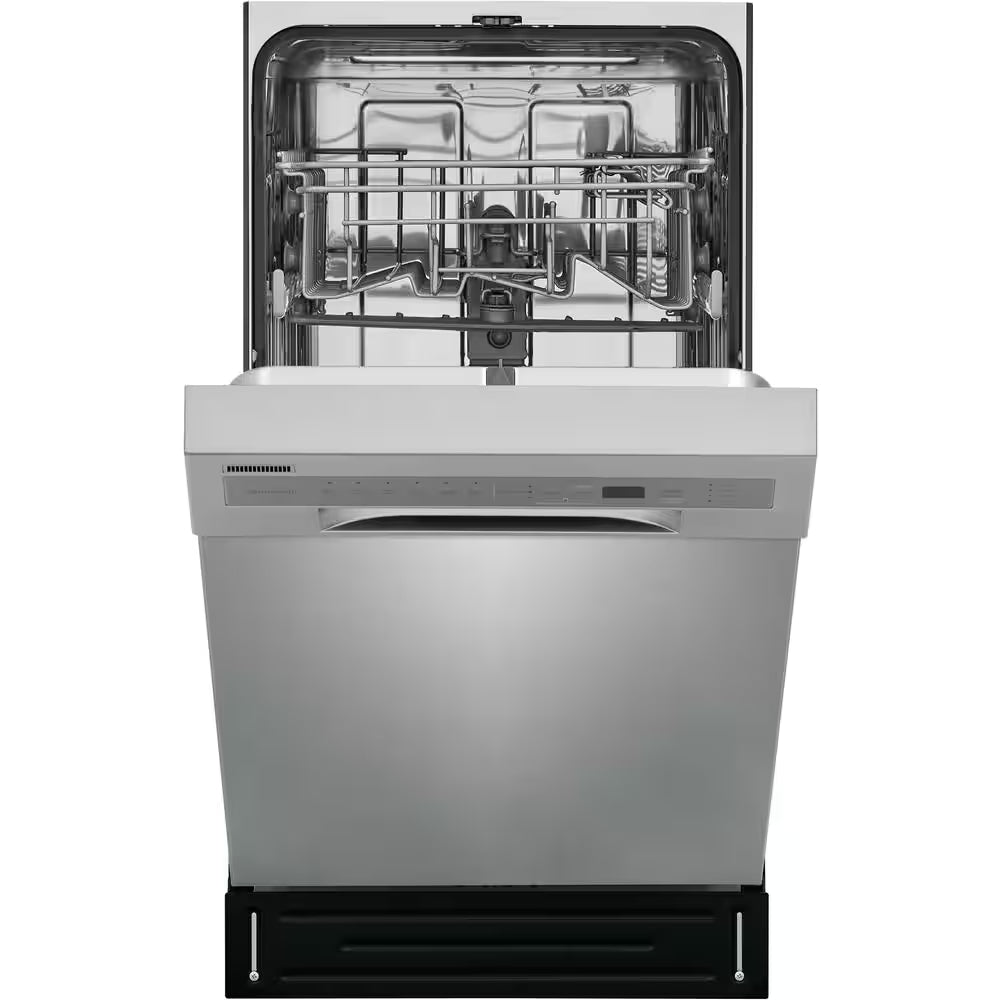 18 In. In. Front Control Built-In Tall Tub Dishwasher in Stainless Steel with 6-Cycles, 52 Dba